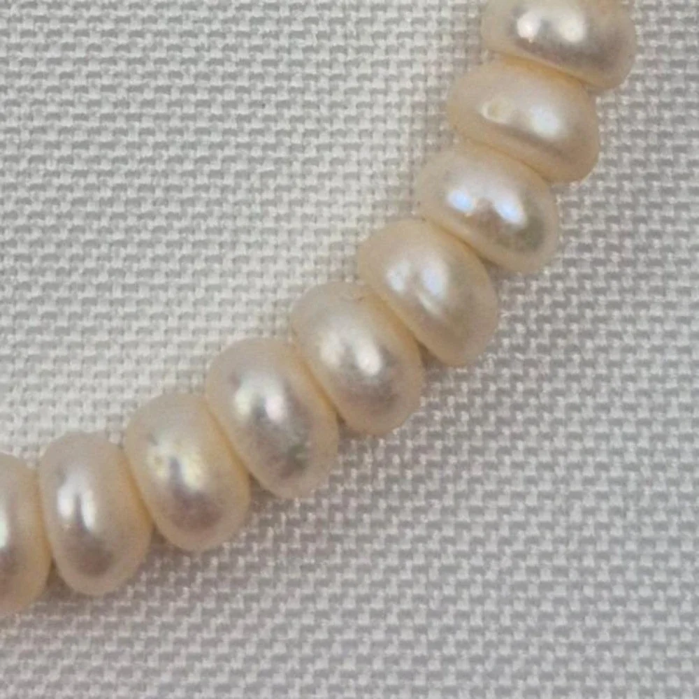 Vtg 10K Gold Pearl Bracelet 7.25
